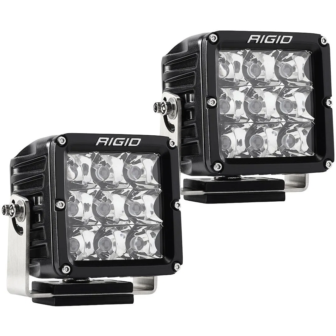322213 – RIGID IND Driving/ Fog Light, LED Bulb 9 LED 4 Inch Square 68 Watt Bulbs Amp Draw 4.86 AMP Hybrid-Spot Beam ...